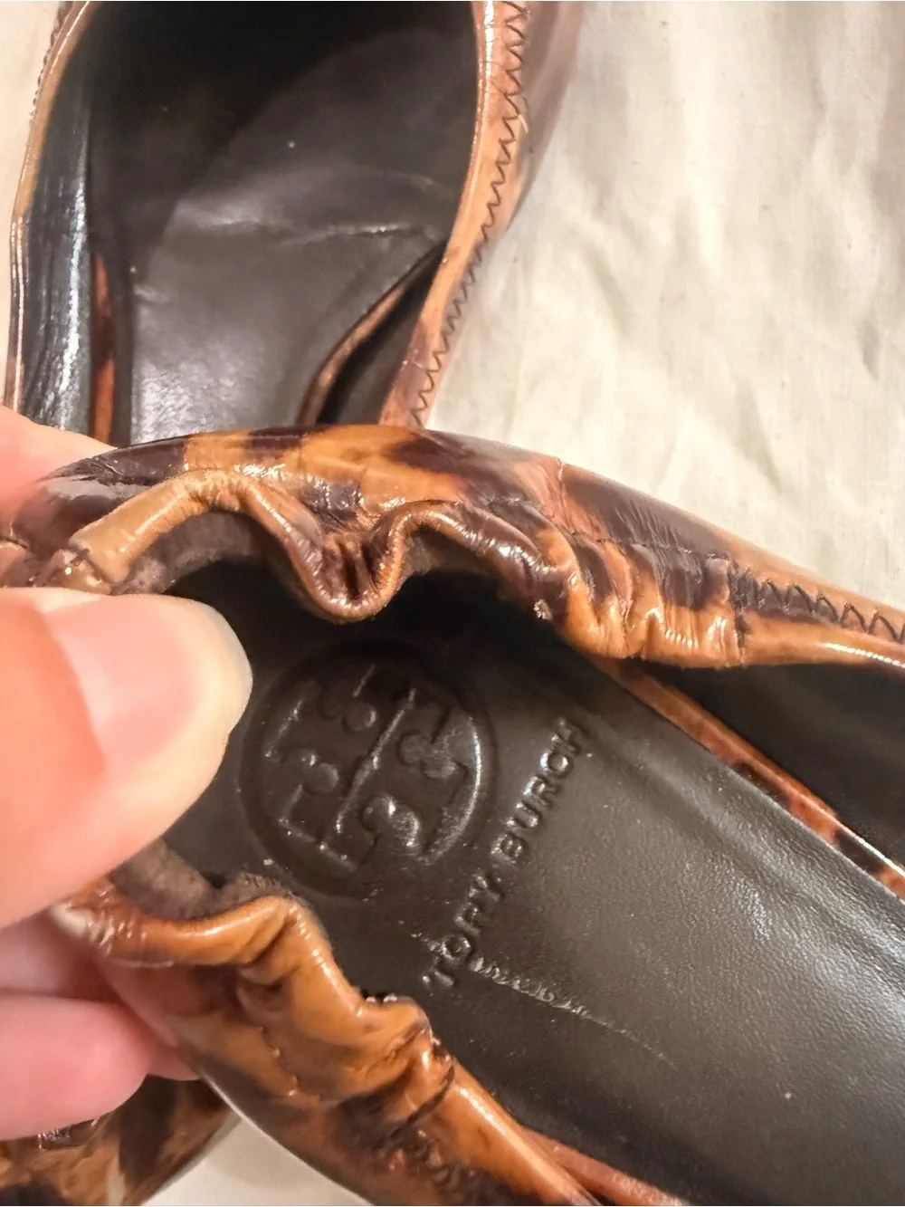 Tory Burch Leopard Reva Flats women’s size 9